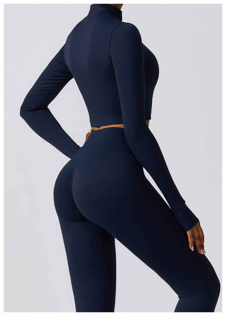 Thea Zip Longsleeve Top