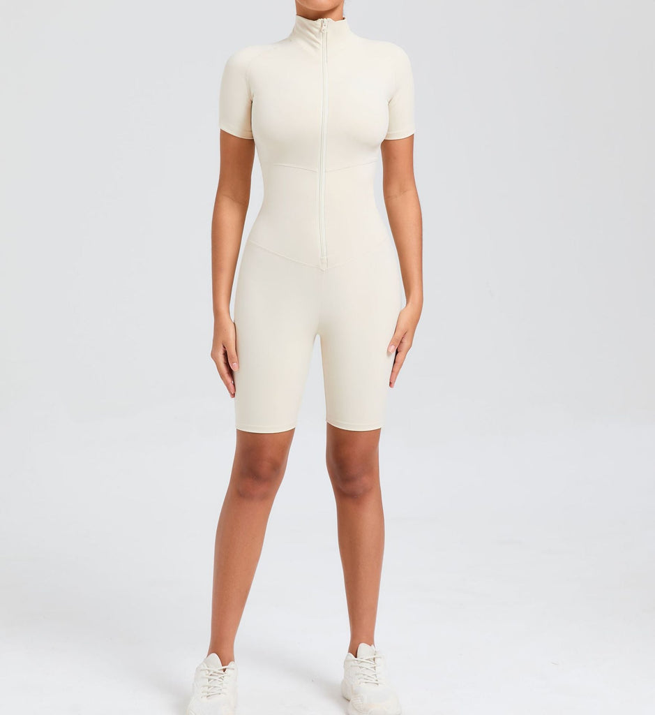 Core T-Sleeve Zip Romper