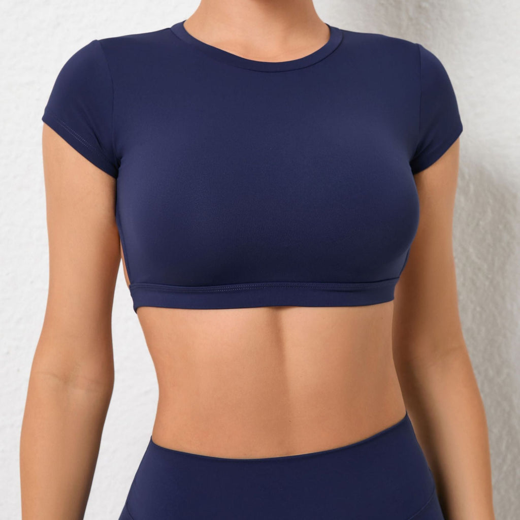 Sienna T-Sleeve Backless Top