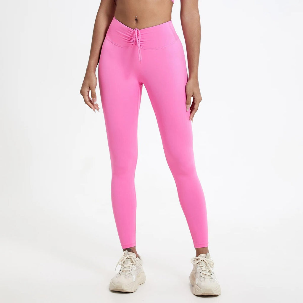 Origin Drawstring Leggings Pink