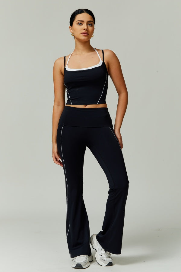 The Radiant Crop Top Flares 2-Piece Set