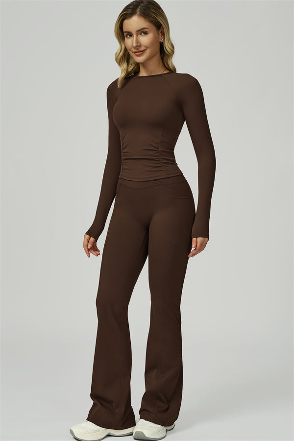 The FlexFit Active Top Flared Leggings 2-Piece Set