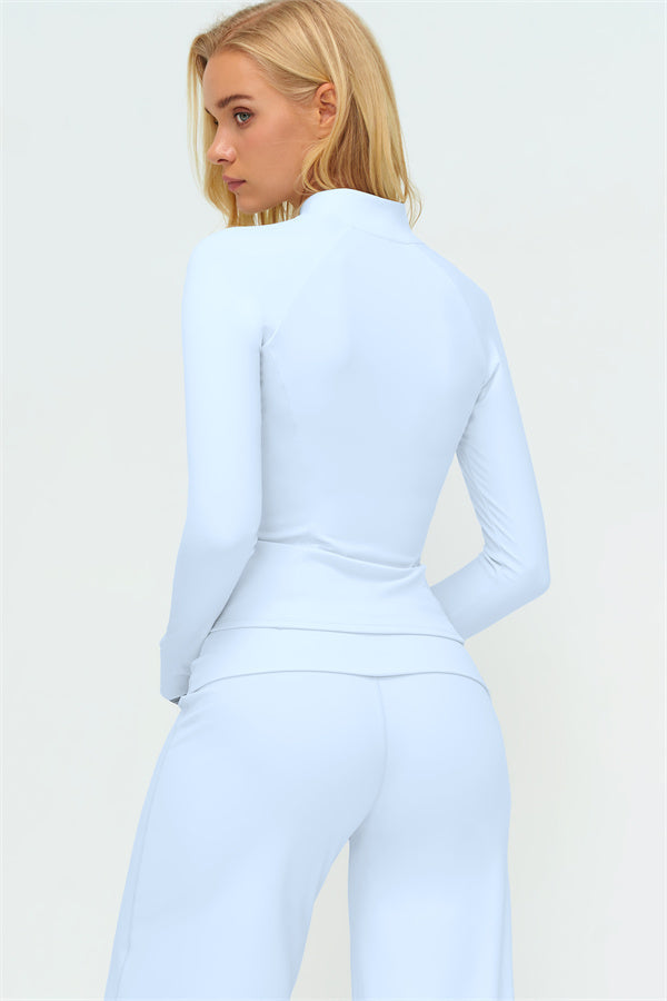 The Twirl Zip Jacket Halter Tank Top Leggings 3-Piece Set