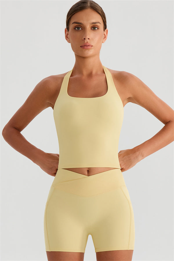 The Glee Halter Tank Top Shorts 2-Piece Set