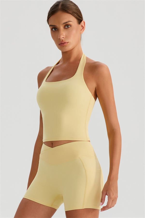 The Glee Halter Tank Top Shorts 2-Piece Set