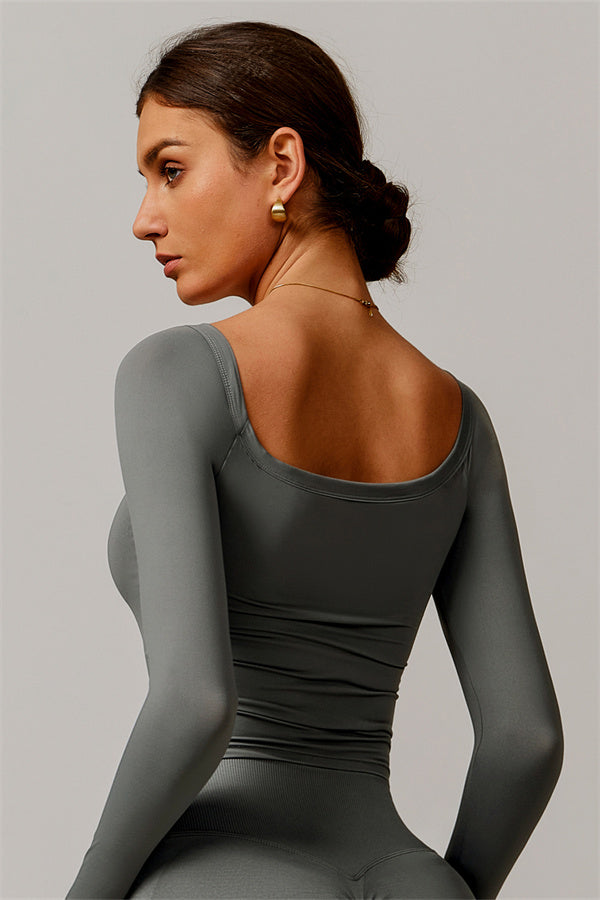 The Vivid Long Sleeve Crop Top