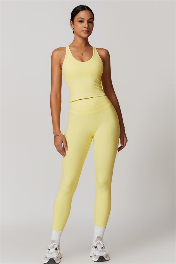 The Enigma Cross Back Vest Leggings 2-Piece Set