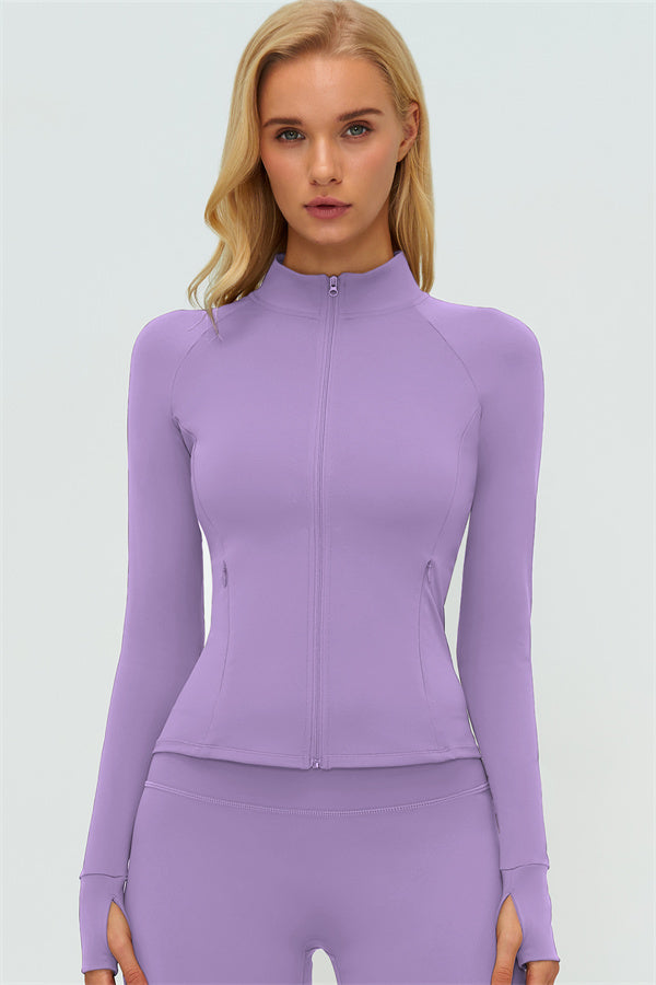 The Twirl Zip Jacket Halter Tank Top Leggings 3-Piece Set