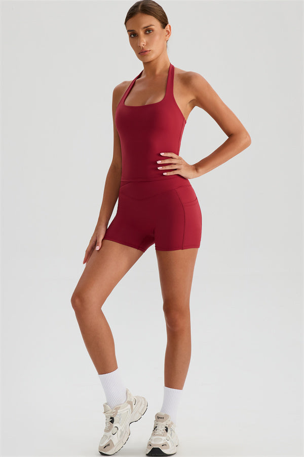 The Glee Halter Tank Top Shorts 2-Piece Set