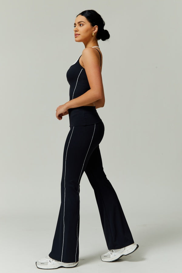 The Radiant Crop Top Flares 2-Piece Set