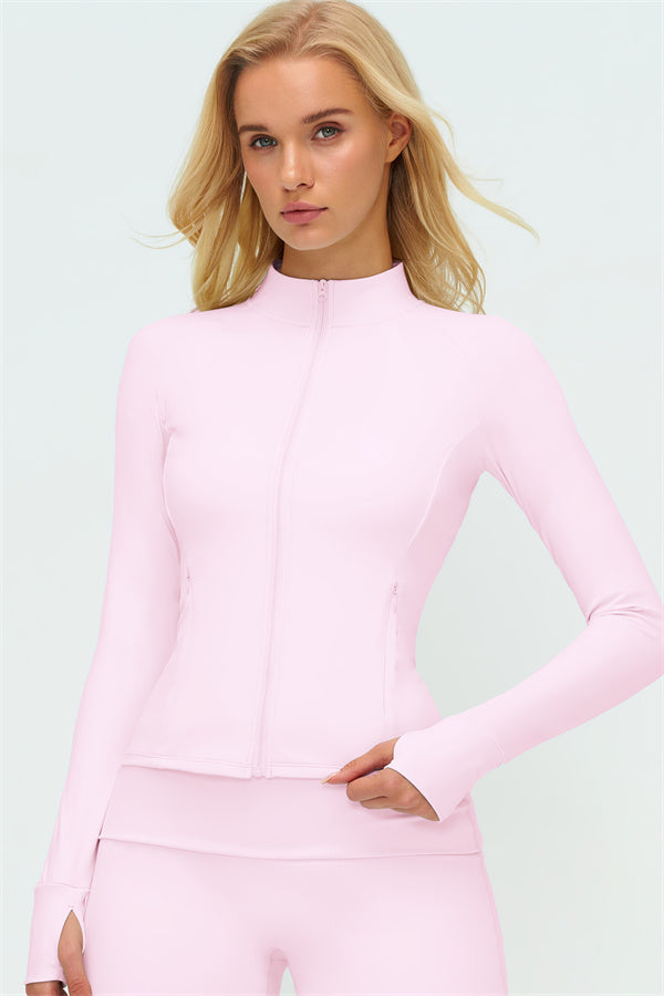 The Twirl Zip Jacket Halter Tank Top Leggings 3-Piece Set