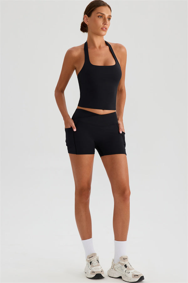 The Glee Halter Tank Top Shorts 2-Piece Set