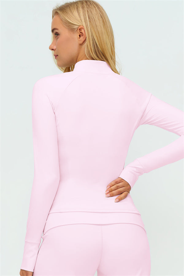 The Twirl Zip Jacket Halter Tank Top Leggings 3-Piece Set