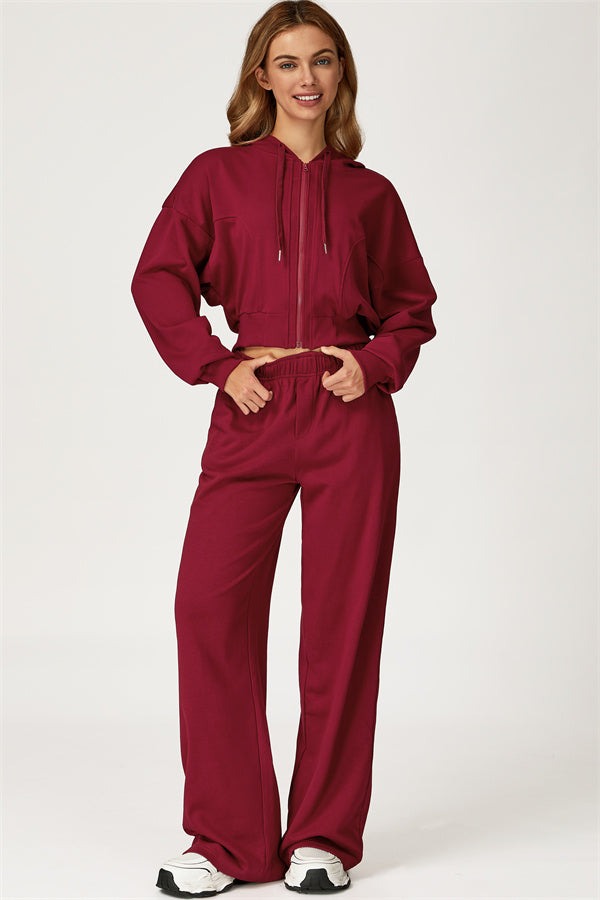 The Glacier Crop Hoodie Pants 2-Piece Set