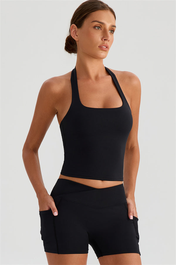 The Glee Halter Tank Top Shorts 2-Piece Set