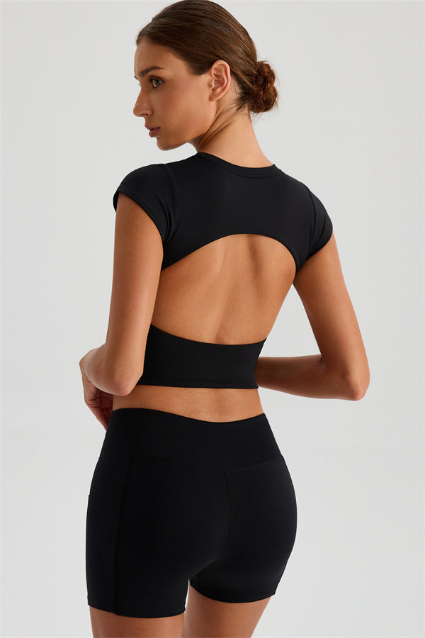 The Glee T-shirt Shorts 2-Piece Set Black