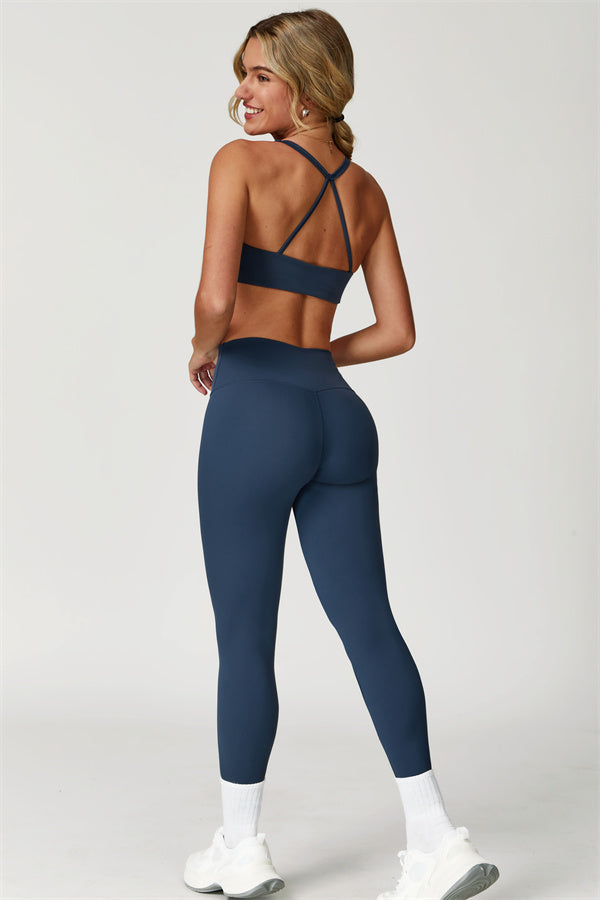 The Boost Crossback Sports Bra Isabella Leggings 2-Piece Set