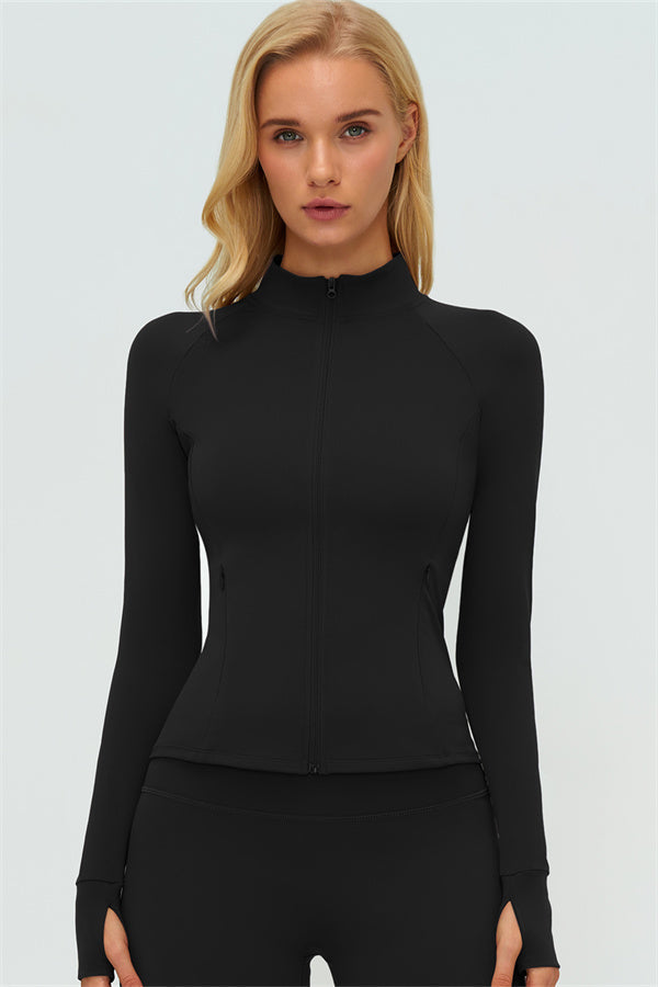 The Twirl Zip Jacket Halter Tank Top Leggings 3-Piece Set