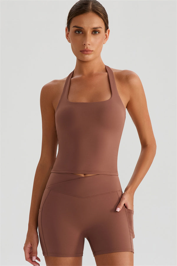 The Glee Halter Tank Top Shorts 2-Piece Set