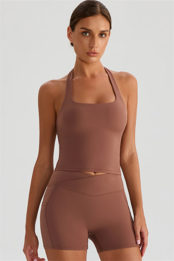 The Glee Halter Tank Top Shorts 2-Piece Set