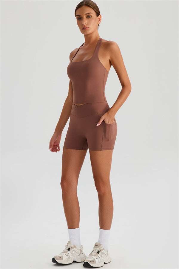 The Glee Halter Tank Top Shorts 2-Piece Set