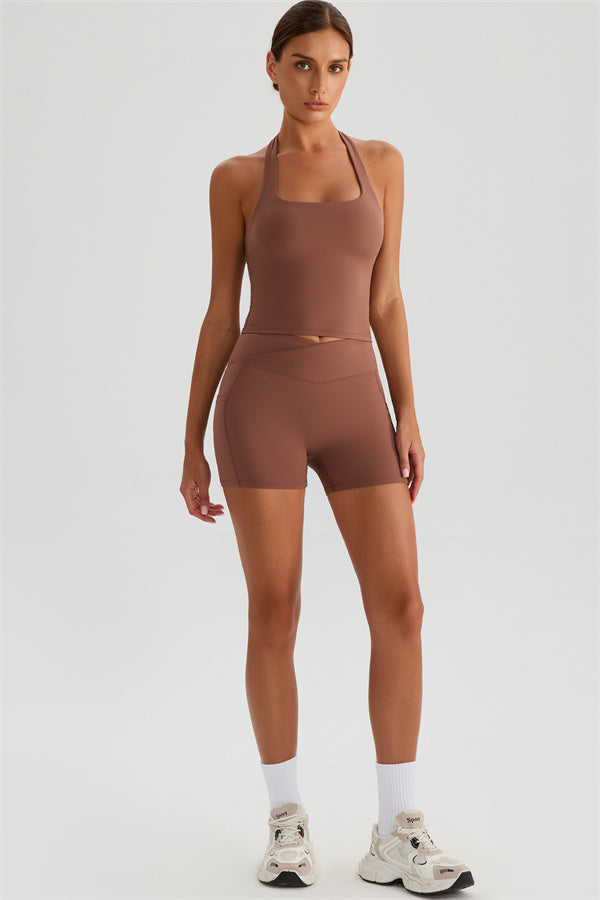 The Glee Halter Tank Top Shorts 2-Piece Set