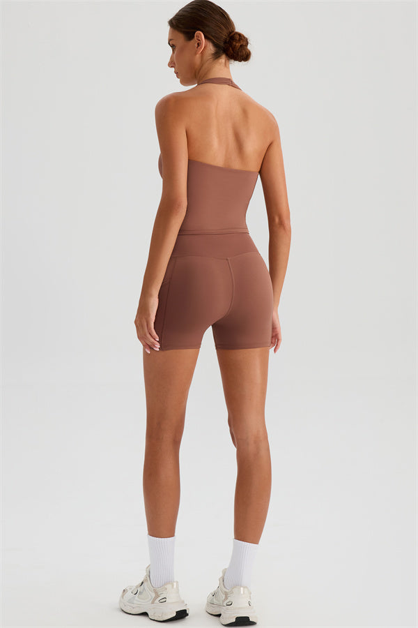 The Glee Halter Tank Top Shorts 2-Piece Set