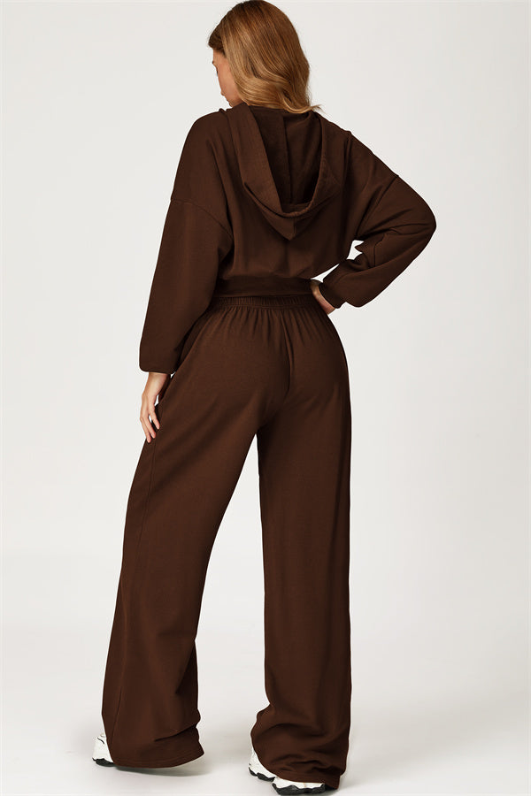 The Glacier Crop Hoodie Pants 2-Piece Set