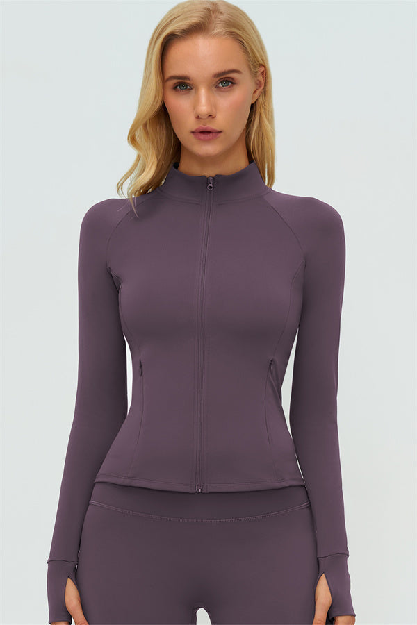 The Twirl Zip Jacket Halter Tank Top Leggings 3-Piece Set