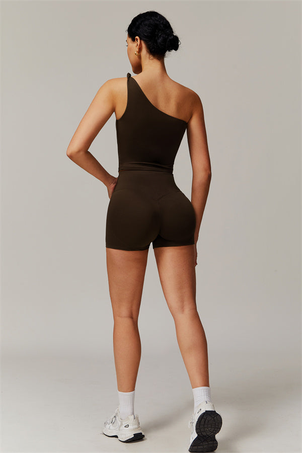 The Luxe One-Shoulder Crop Top