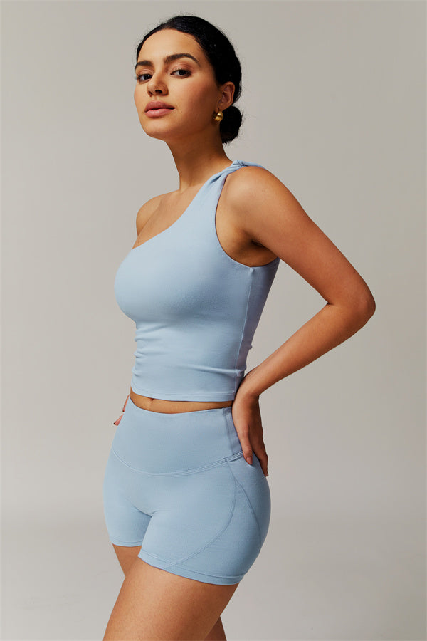The Luxe One-Shoulder Crop Top