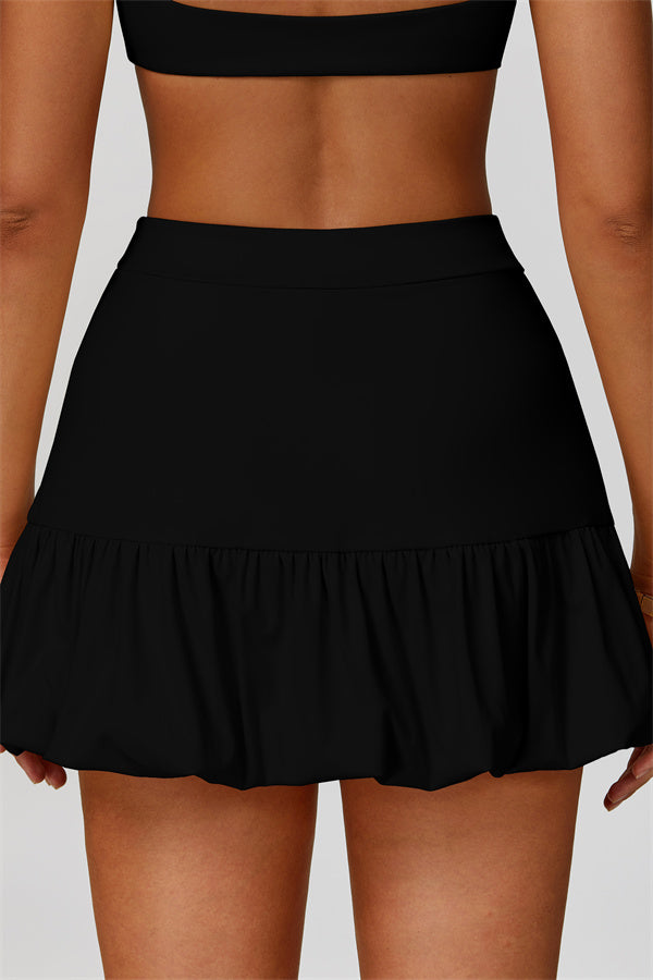 The Luster Sports Bra Tennis Skirt 2-Piece Set