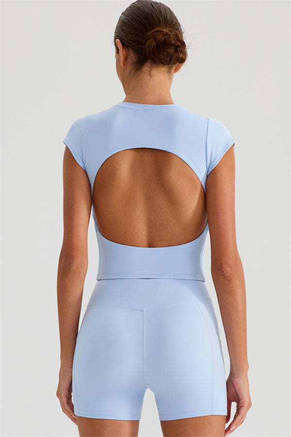 The Glee T-shirt Shorts 2-Piece Set Blue Angel