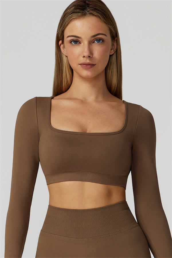 The Reign Long Sleeve Crop Top Leggings 2-Piece Set