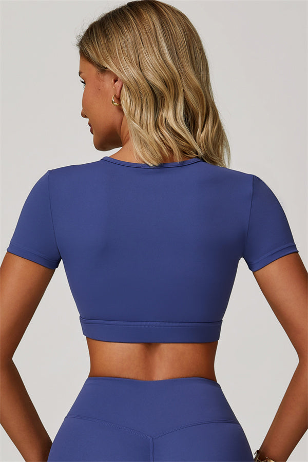 The Lavish Cut-out Crop Top Tennis Skirt 2-Piece Set