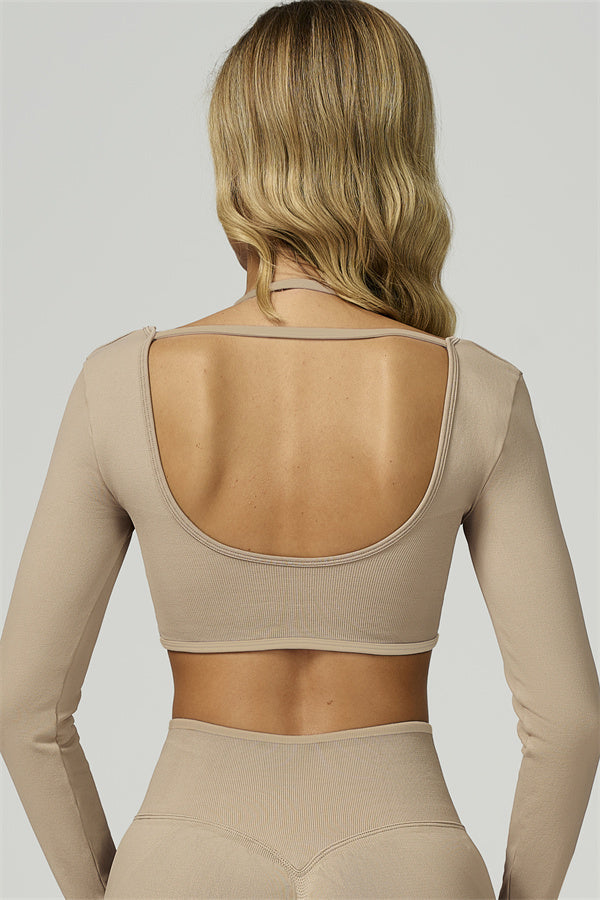 The Prime Long Sleeve Crop Top Nobel