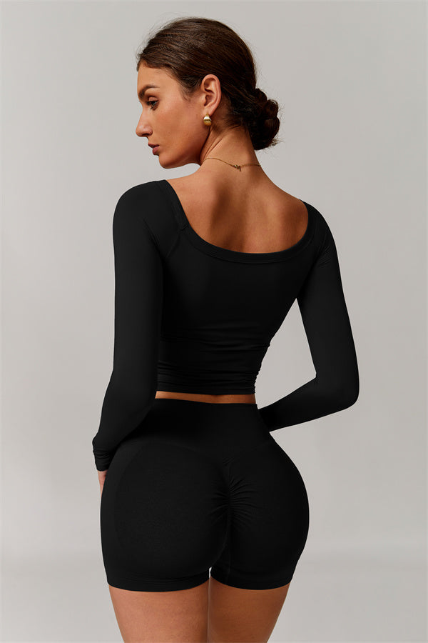 The Vivid Long Sleeve Crop Top