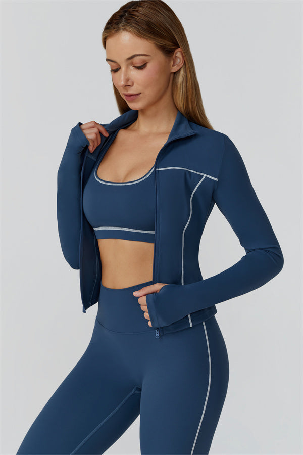 The Venus Zip Longsleeve Top
