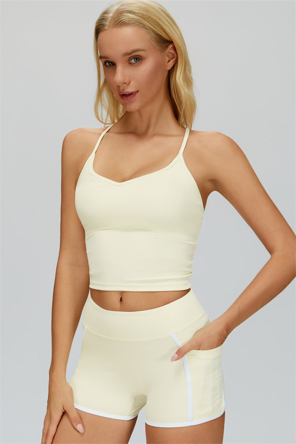 The Whisper Crop Top Shorts 2-Piece Set