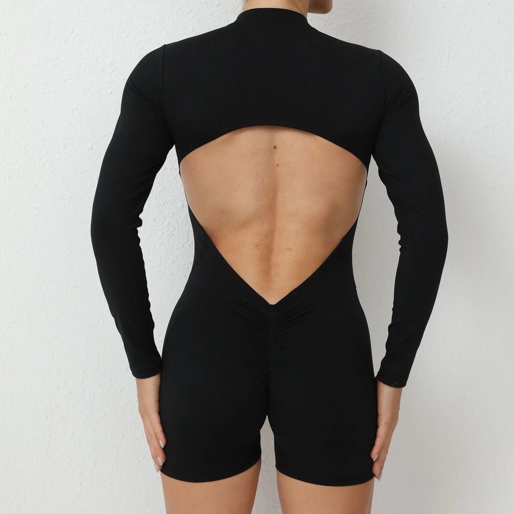 Essential Open Back Scrunch Romper