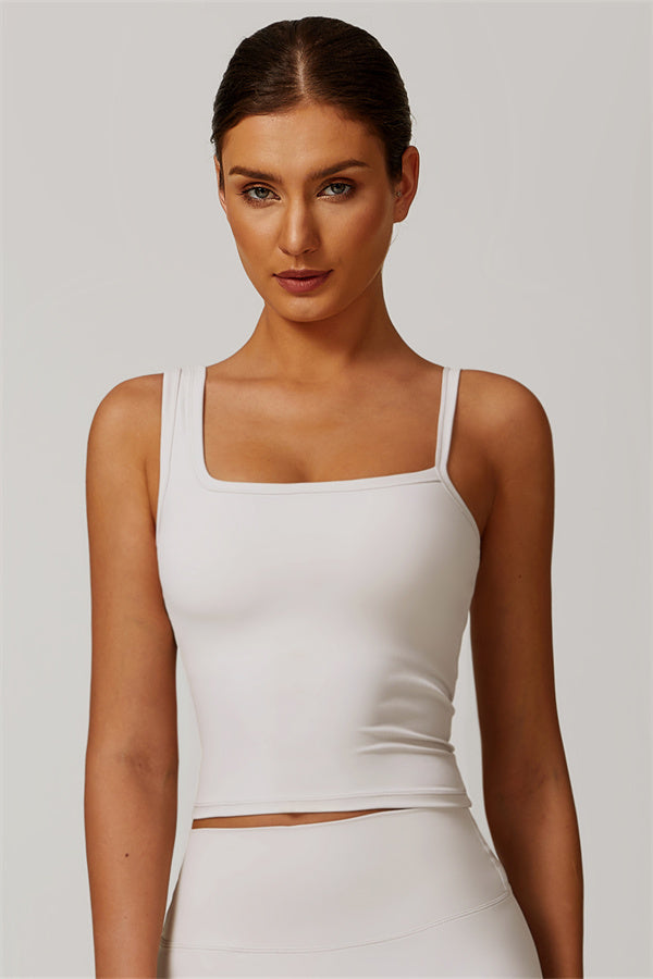 The Flourish Crop Top Pearl White