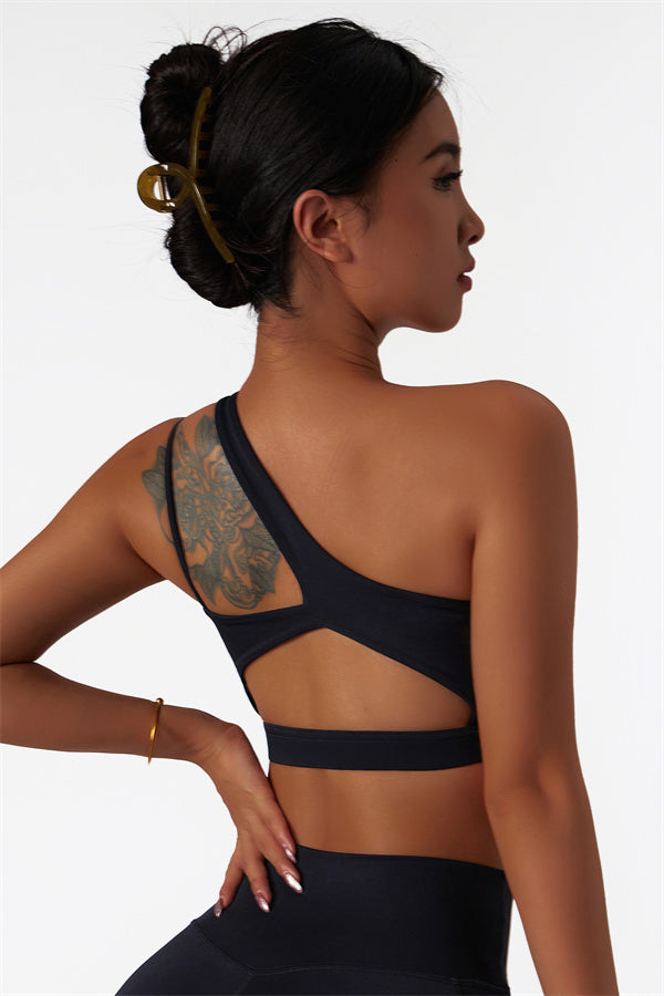 The Blissful Rose Sports Bra Black