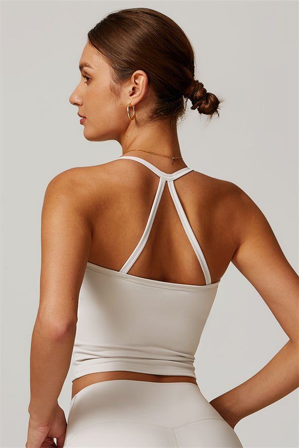 Athena Celeste Crop Vest Apricot