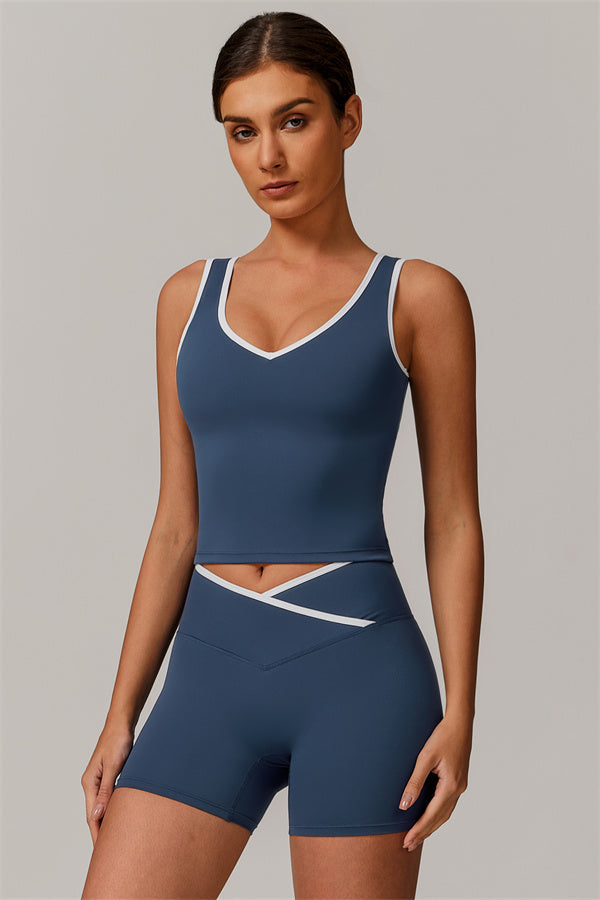The Stamina Tank Top Shorts 2-Piece Set Cobalt