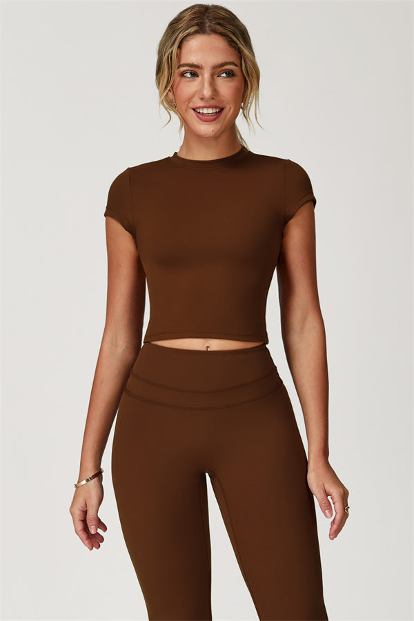 The Enigma T-shirt Leggings 2-Piece Set Bistre
