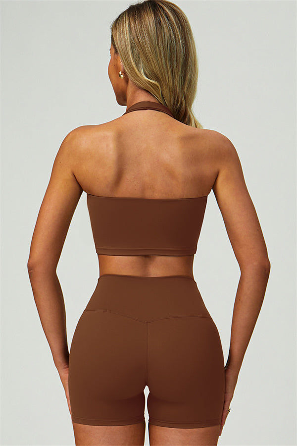 The Seraphine Halter Crop Top