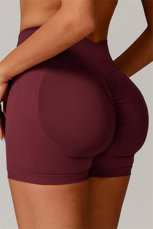 The Nova Luxe Shorts Burgundy