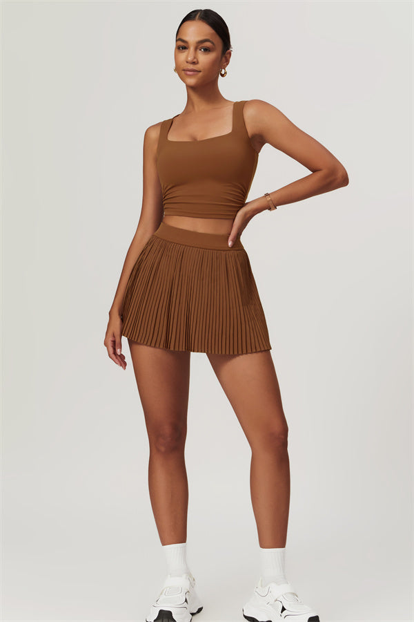 The Balance Crop Top Tennis Skirt 2-Piece Set