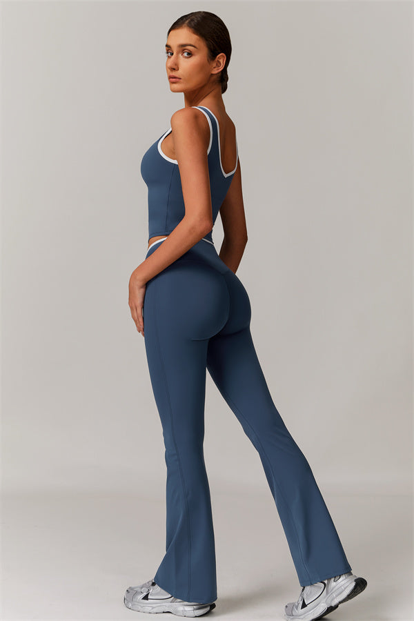 The Stamina Tank Top Flared Leggings 2-Piece Set