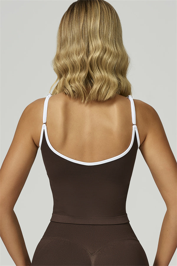 The Prime Line Crop Top Bistre
